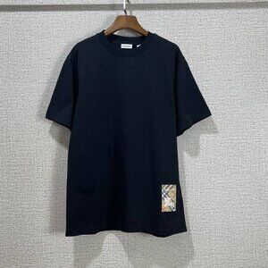 Burberry Logo Printed Round Neck Pullover Short Sleeves
